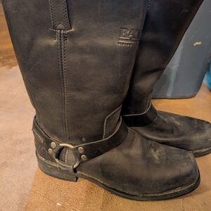 Bates Black Leather Men's Boots